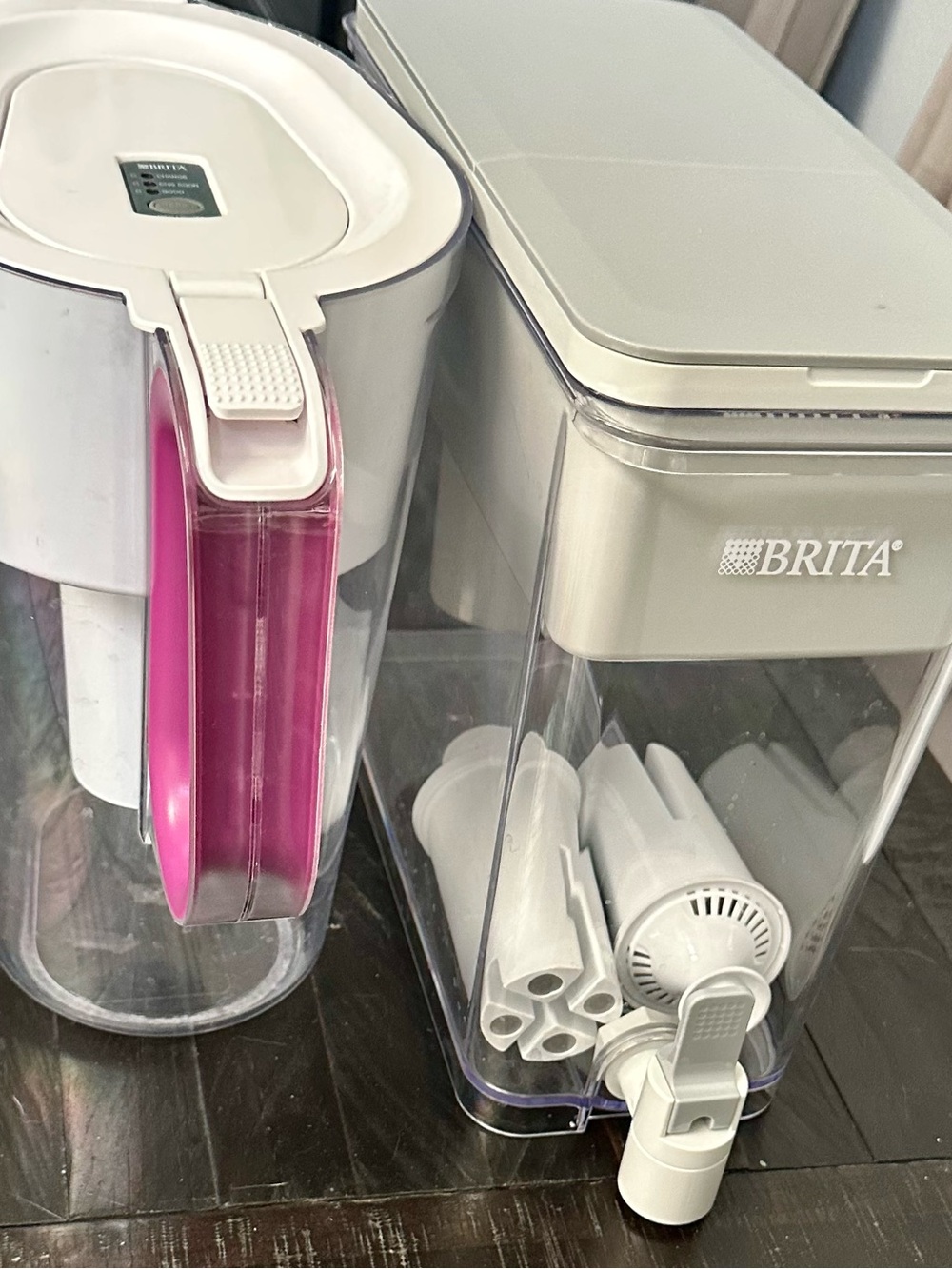 Brita pitcher and Brita large water dispenser with filter